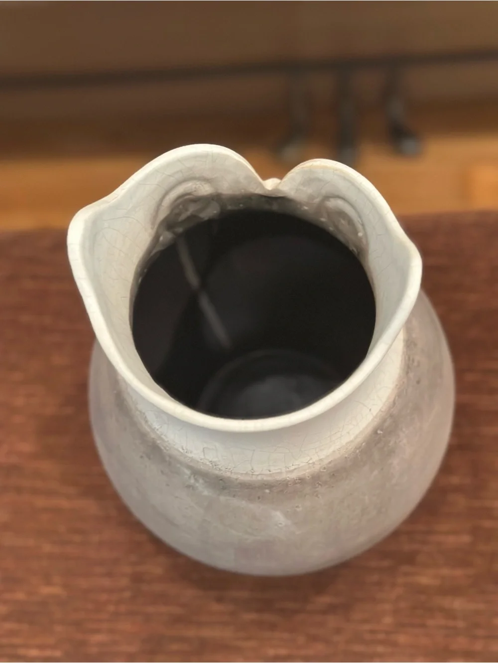 Pier 1 Owl Ceramic Vase - White and Gray